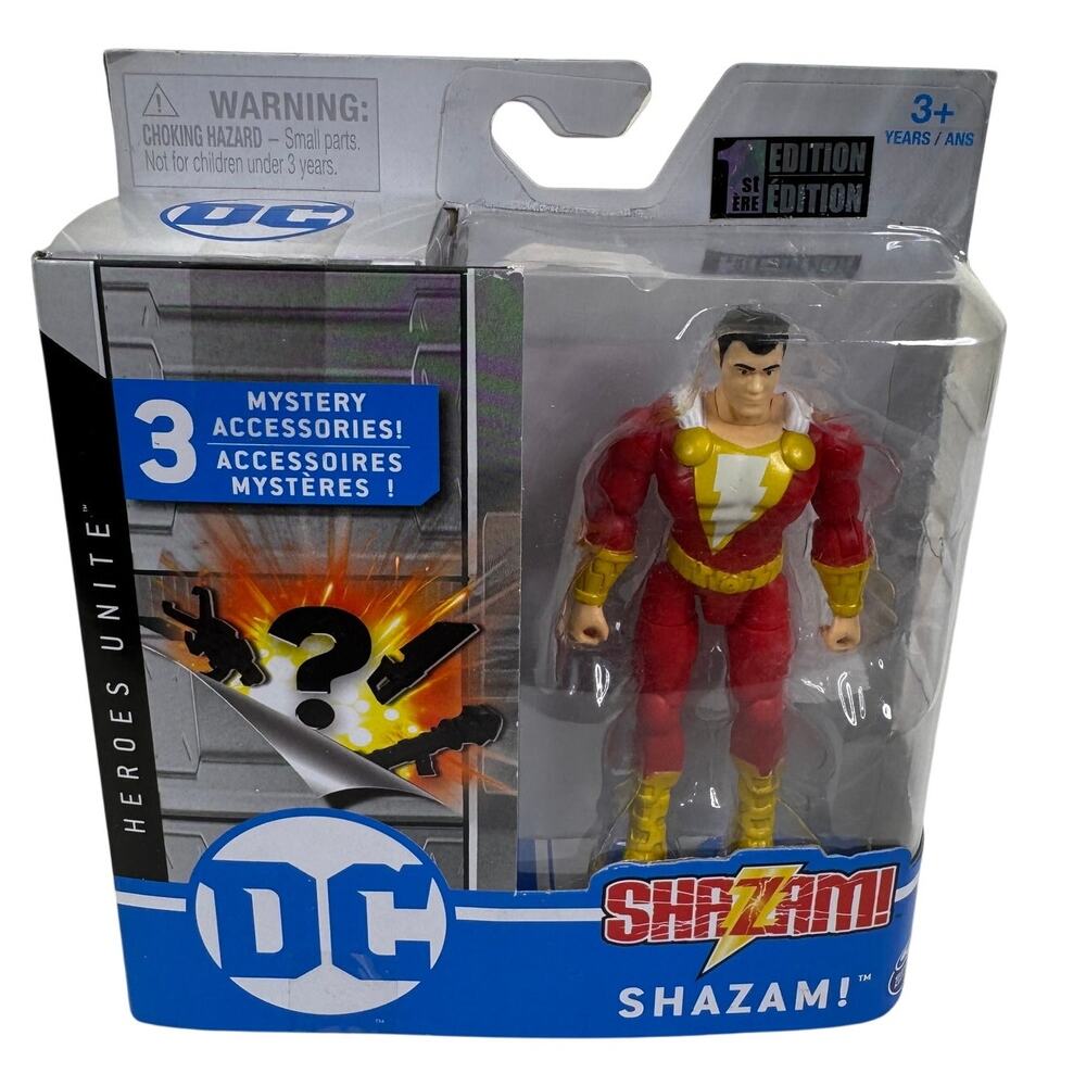 DC Heroes‎ Unite Shazam! 4" Action Figure with 3 Mystery Accessories